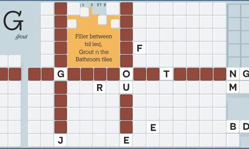 Common Clue Filler Between Bathroom Tiles NYT Crossword